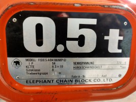 Elephant kettingtakel 500kg 230v (7)